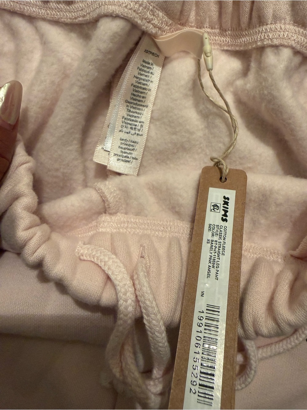 SKIMS Light Pink Heart Print Jogger Sweatpants - Picture 3 of 3